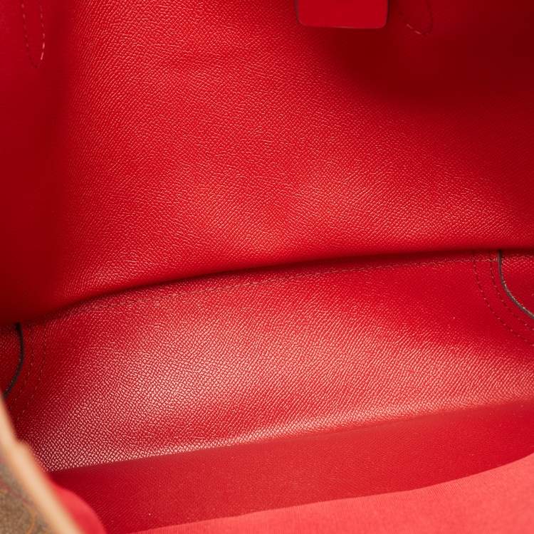 Pre Owned Coach Brown/Multicolor Signature Coated Canvas City Tote