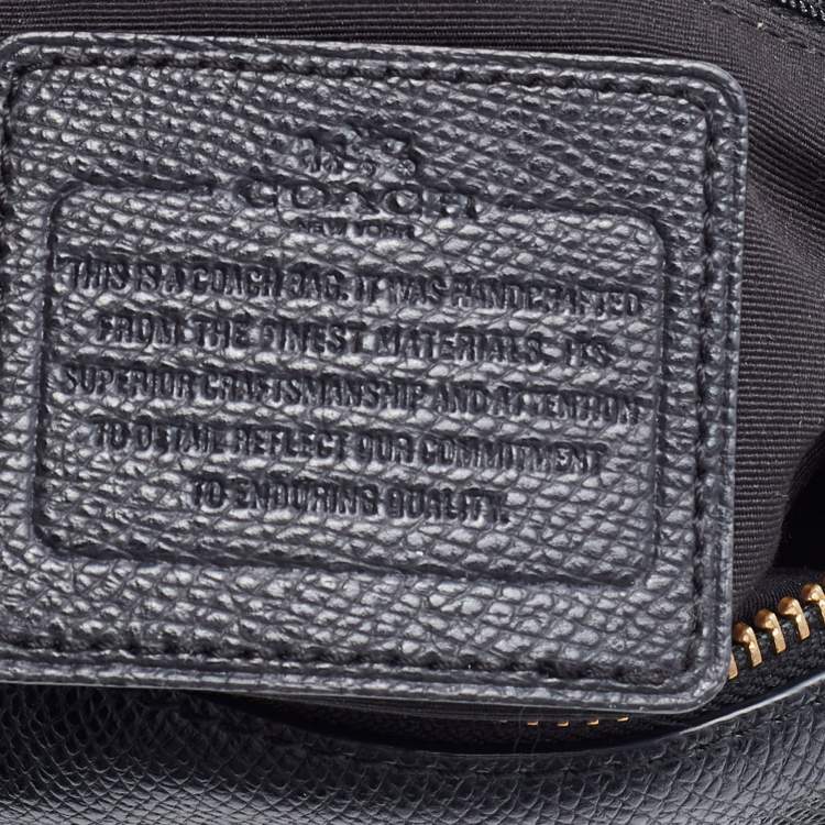 Pre Owned Coach Black Leather Mini Bennett Satchel