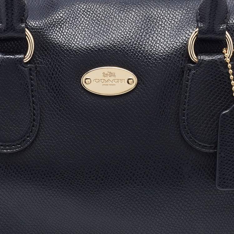 Pre Owned Coach Black Leather Mini Bennett Satchel