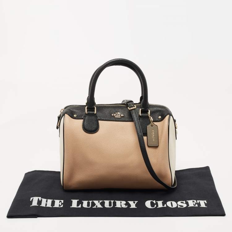 Pre Owned Coach Multicolor Leather Mini Bennett Satchel