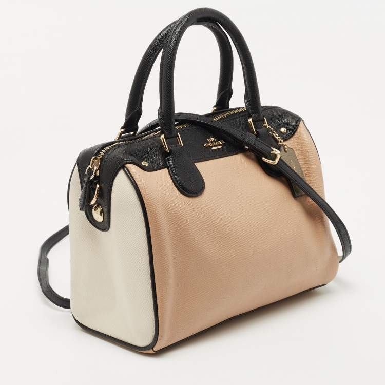 Pre Owned Coach Multicolor Leather Mini Bennett Satchel