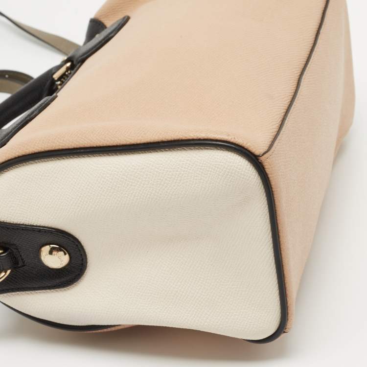 Pre Owned Coach Multicolor Leather Mini Bennett Satchel