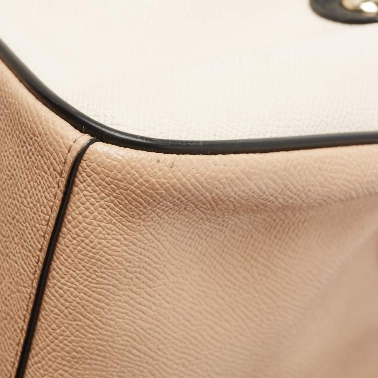 Pre Owned Coach Multicolor Leather Mini Bennett Satchel