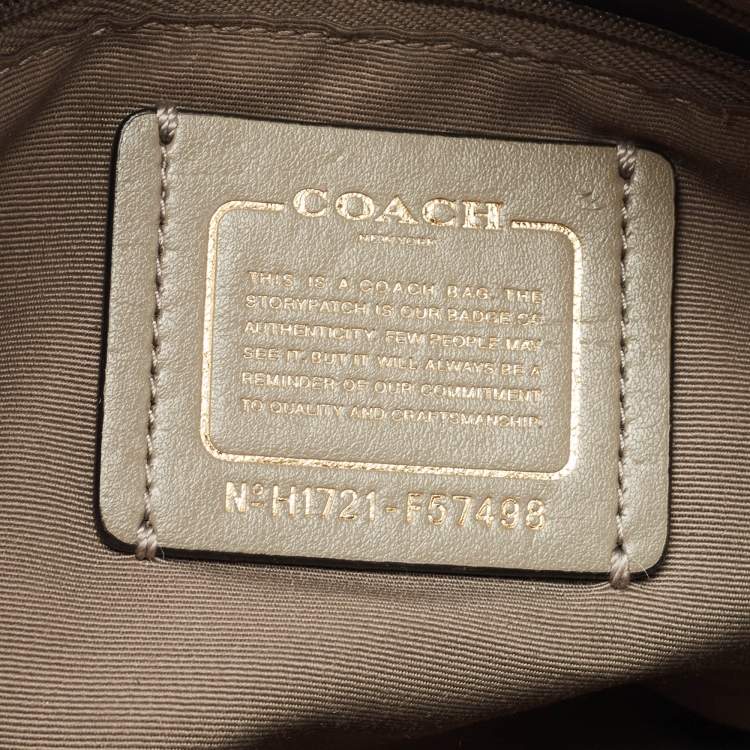 Pre Owned Coach Multicolor Leather Mini Bennett Satchel