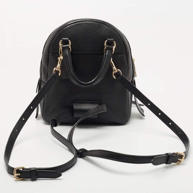 Pre Owned Coach Black Leather Andi Backpack