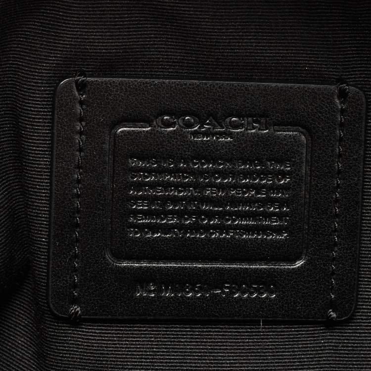 Pre Owned Coach Black Leather Andi Backpack