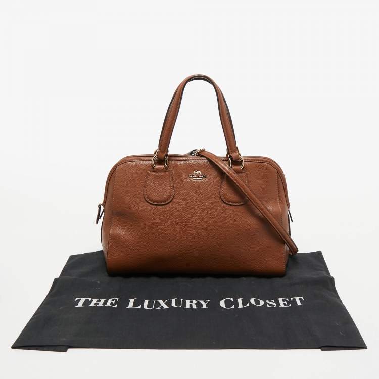 Pre Owned Coach Brown Leather Nolita Satchel