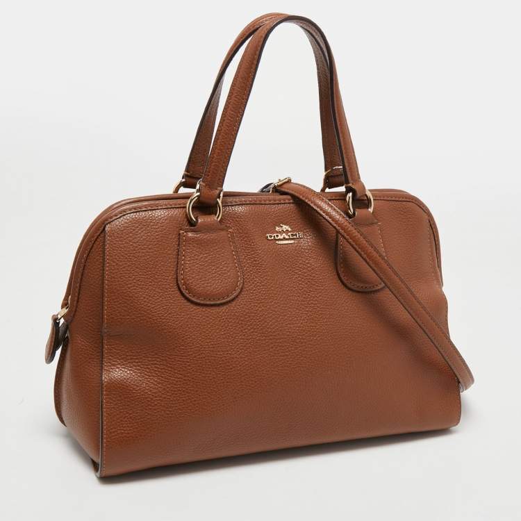 Pre Owned Coach Brown Leather Nolita Satchel