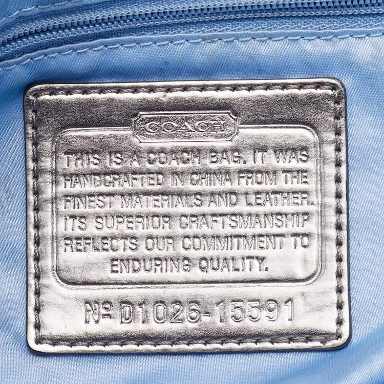 Pre Owned Coach Multicolor Fabric Graffiti Print Poppy Tote 