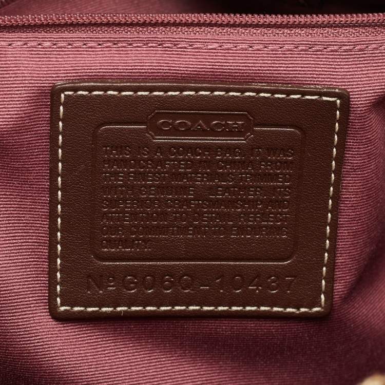 Pre Owned Coach Multicolor Canvas Suede and Leather Patchwork Tote