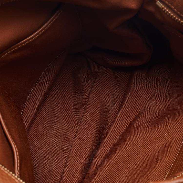 Pre Owned Coach Brown Leather Isabelle East West Hobo