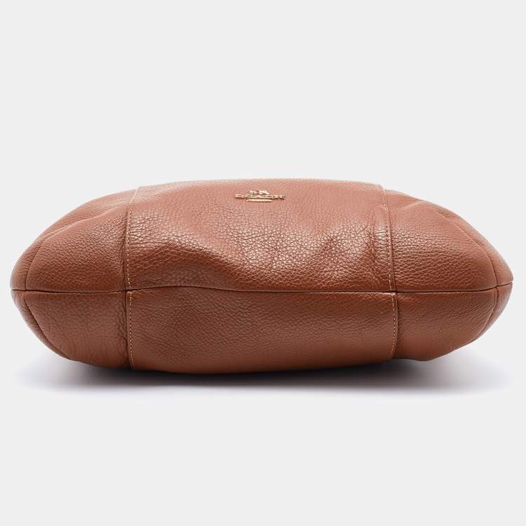 Pre Owned Coach Brown Leather Isabelle East West Hobo