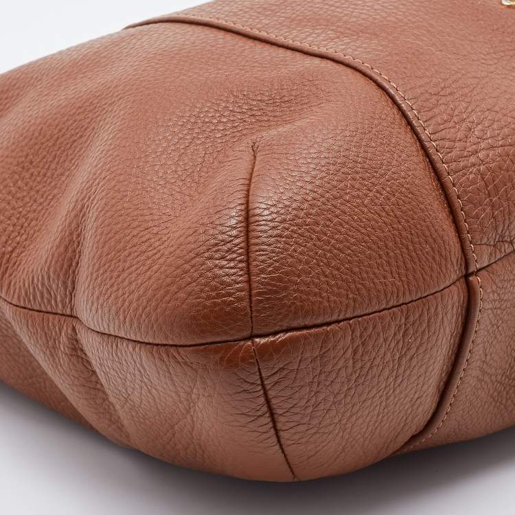 Pre Owned Coach Brown Leather Isabelle East West Hobo