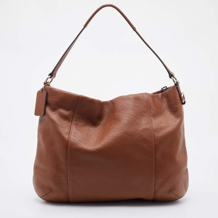Pre Owned Coach Brown Leather Isabelle East West Hobo