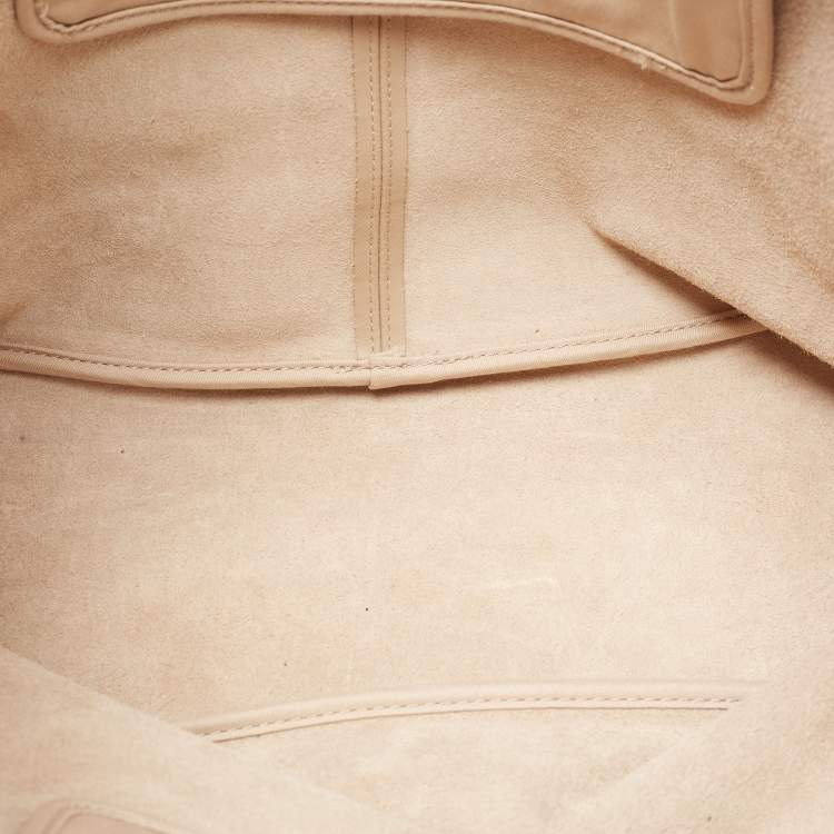 Pre Owned Coach Beige Leather Park Metro Tote