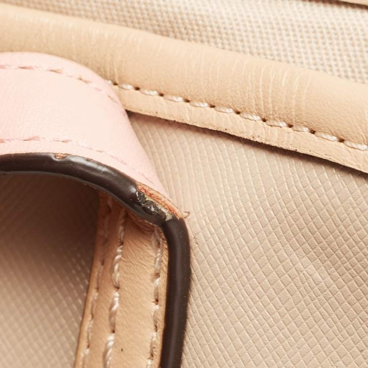 Pre Owned Coach Beige Leather Park Metro Tote