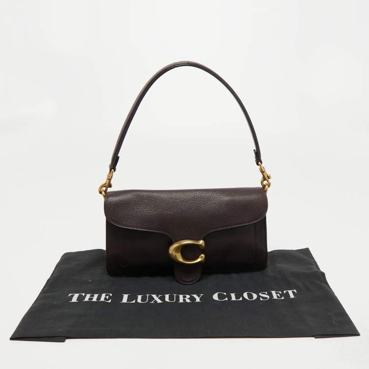 Pre Owned Coach Burgundy Leather Tabby 26 Shoulder Bag