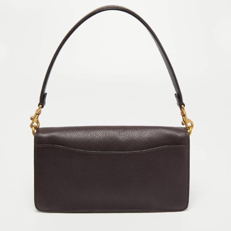Pre Owned Coach Burgundy Leather Tabby 26 Shoulder Bag