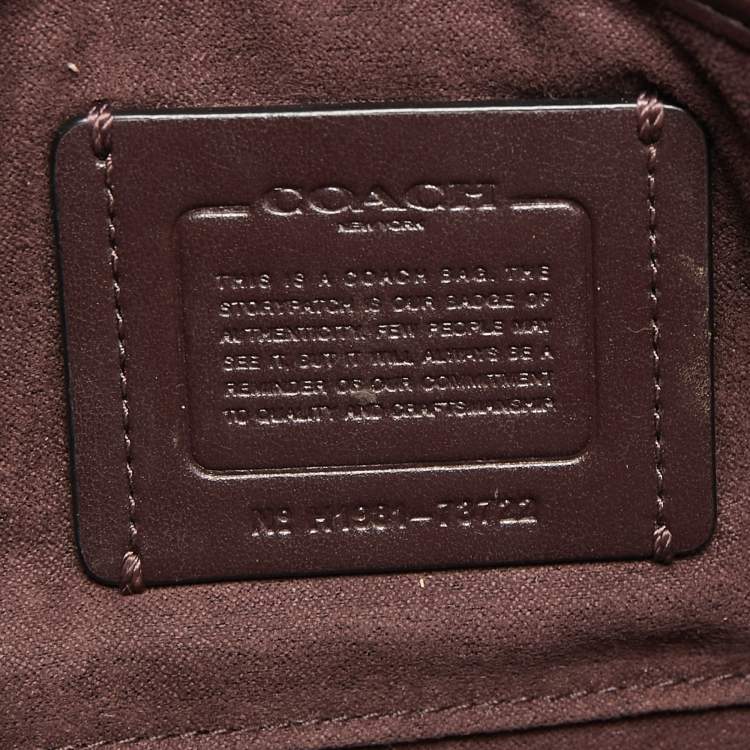 Pre Owned Coach Burgundy Leather Tabby 26 Shoulder Bag