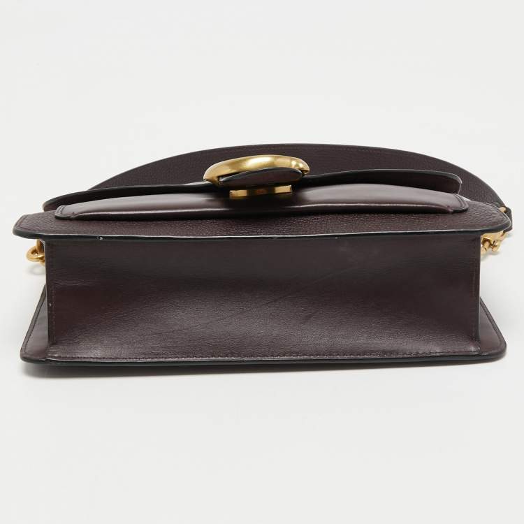 Pre Owned Coach Burgundy Leather Tabby 26 Shoulder Bag