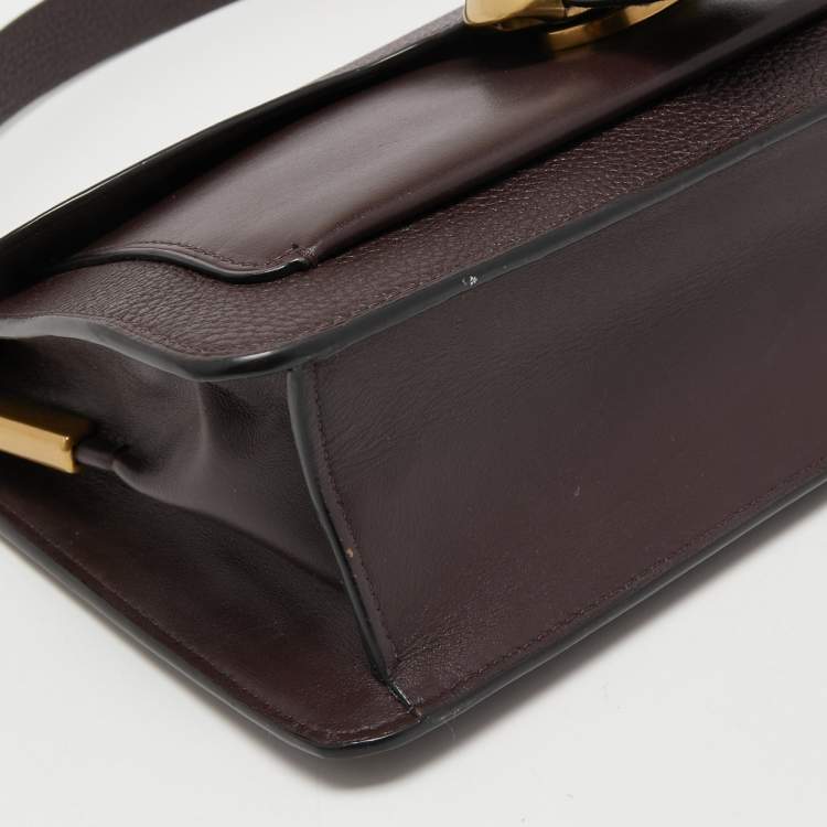 Pre Owned Coach Burgundy Leather Tabby 26 Shoulder Bag
