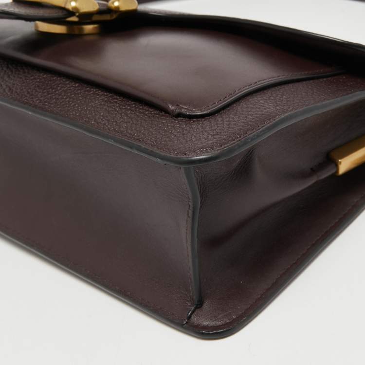 Pre Owned Coach Burgundy Leather Tabby 26 Shoulder Bag