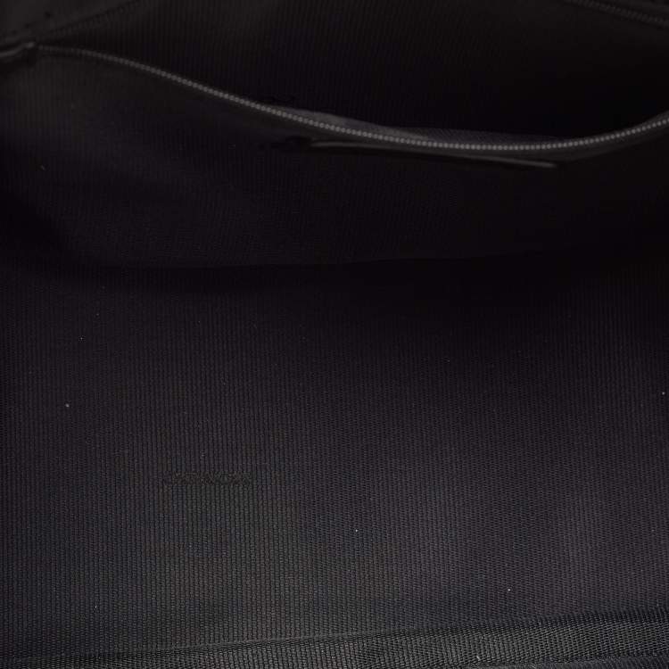 Pre Owned Coach Black/Grey Signature Canvas and Leather Crosby Carryall Tote