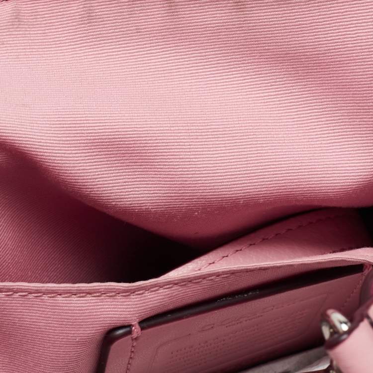 Pre Owned Coach Pink Leather Small Kelsey Satchel