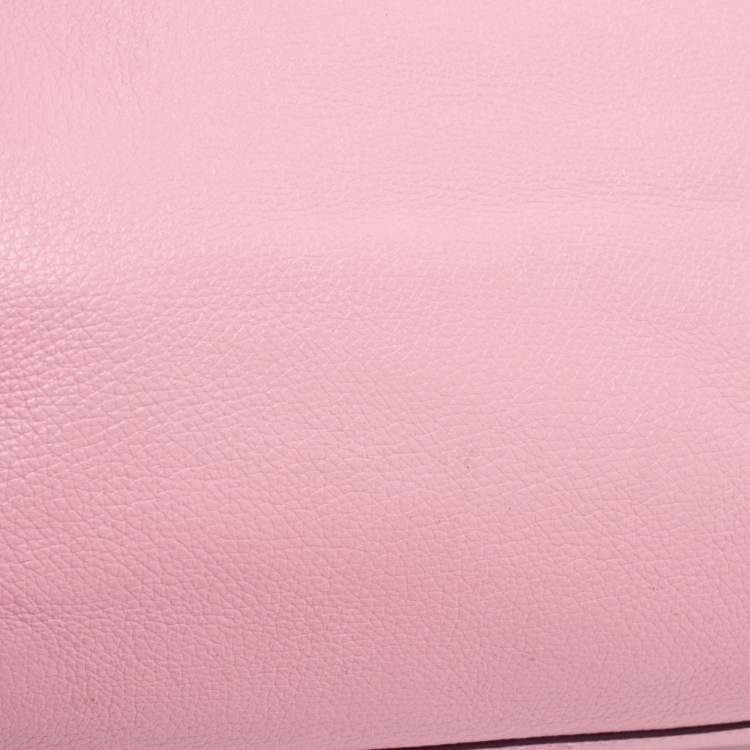 Pre Owned Coach Pink Leather Small Kelsey Satchel