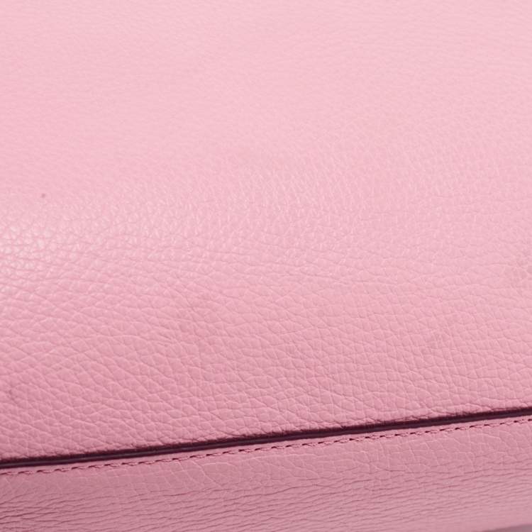 Pre Owned Coach Pink Leather Small Kelsey Satchel