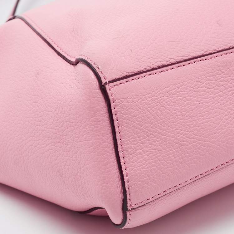 Pre Owned Coach Pink Leather Small Kelsey Satchel