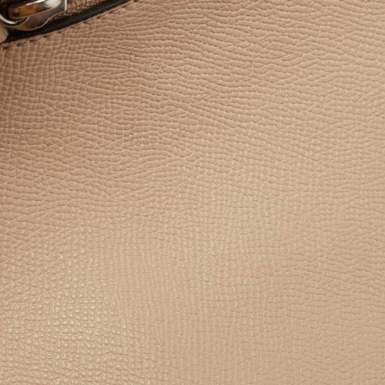 مملوكة مسبقًا Coach Beige/Mustard Leather Top Zip Tote