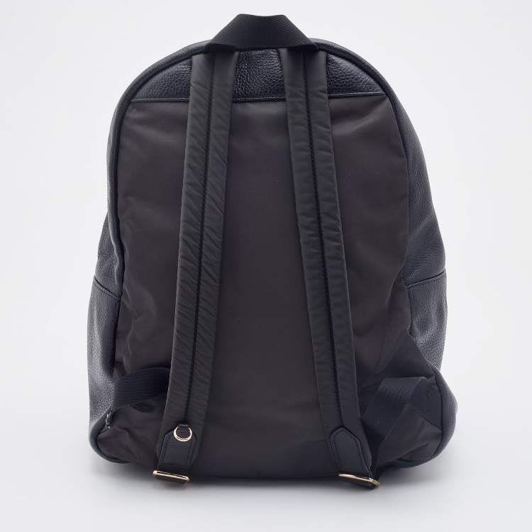 مملوكة مسبقًا Coach Black Grained Leather Mini Charlie Backpack