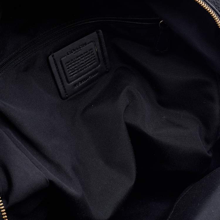 مملوكة مسبقًا Coach Black Grained Leather Mini Charlie Backpack