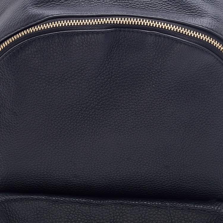 مملوكة مسبقًا Coach Black Grained Leather Mini Charlie Backpack