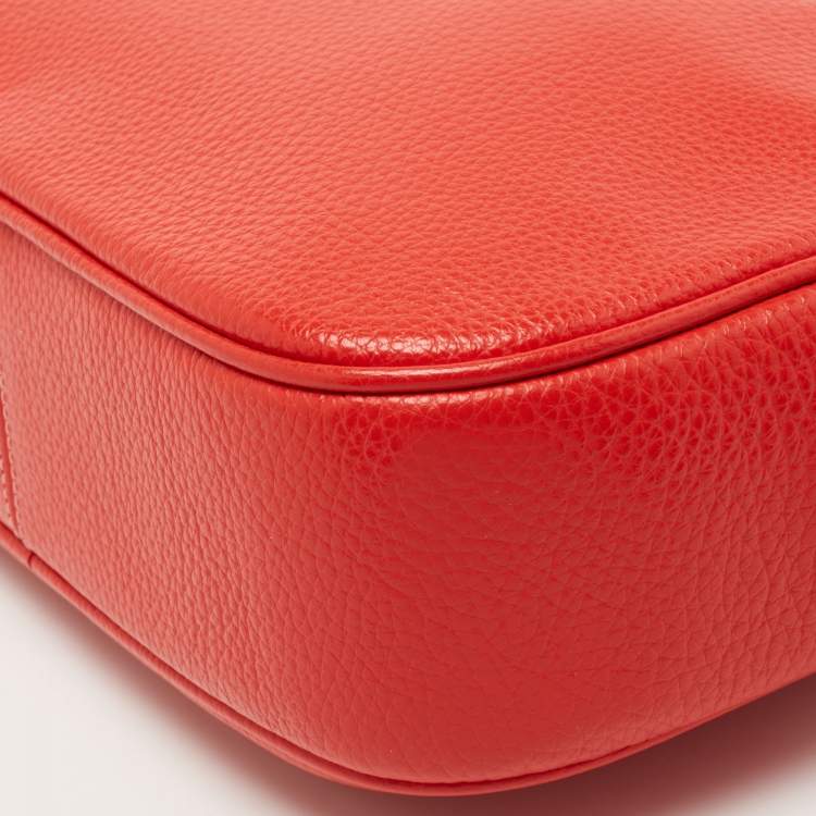 Pre Owned Coach Red Leather Jamie Camera Crossbody Bag