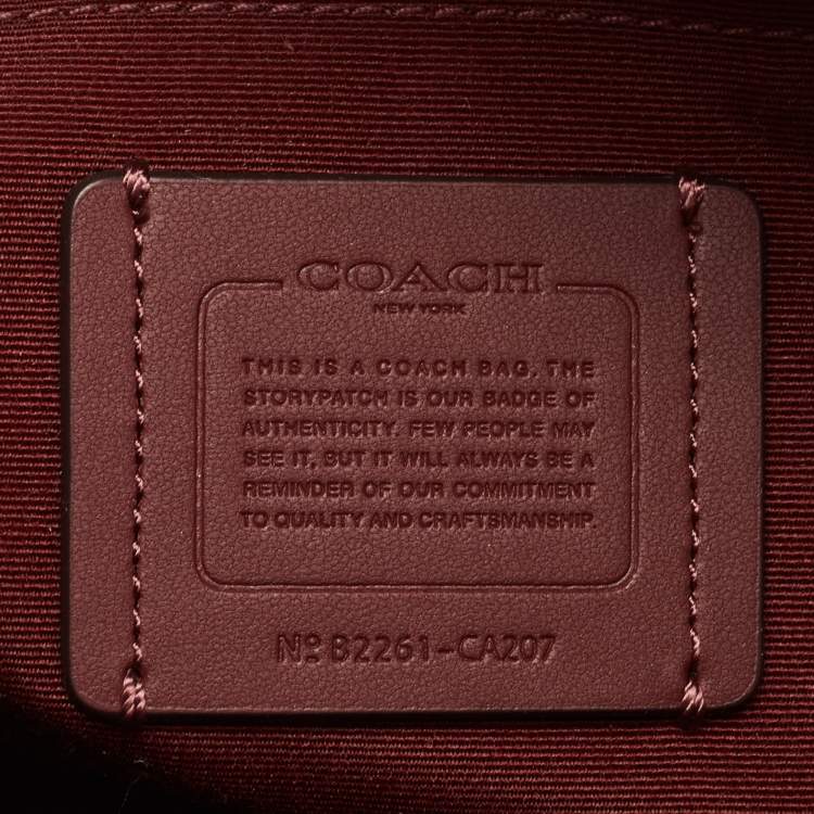 Pre Owned Coach Red Leather Jamie Camera Crossbody Bag