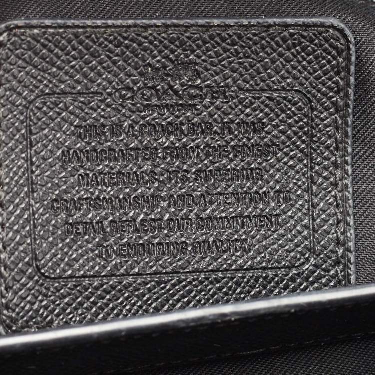 Pre Owned Coach Black Leather Turnlock Carryall Satchel 
