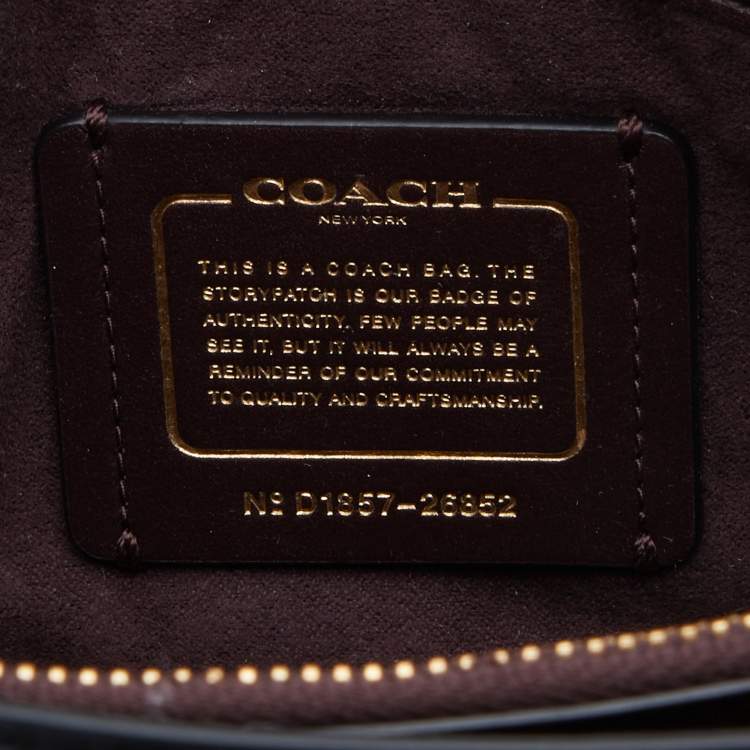 Pre Owned Coach Black Leather Small Parker Chain Flap Shoulder Bag