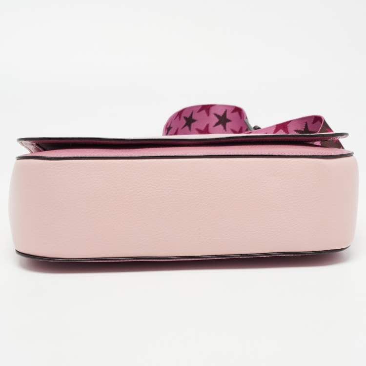 Pre Owned Coach Pink Leather Jes Colorblock Crossbody Bag 