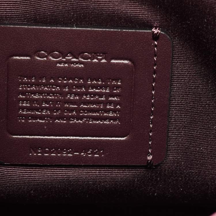Pre Owned Coach Pink Leather Jes Colorblock Crossbody Bag 