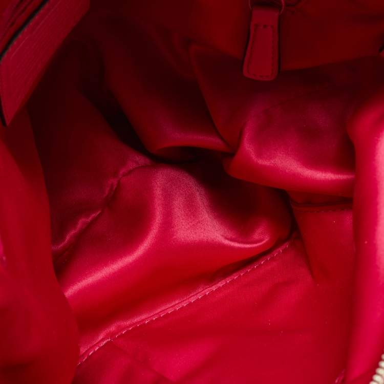 Pre Owned Coach Pink Leather Poppy Perri Hippie Crossbody Bag 