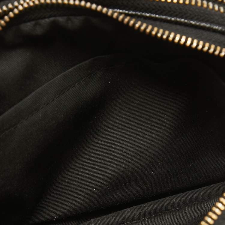 Pre Owned Coach Black Leather Bird Applique Crossbody Bag
