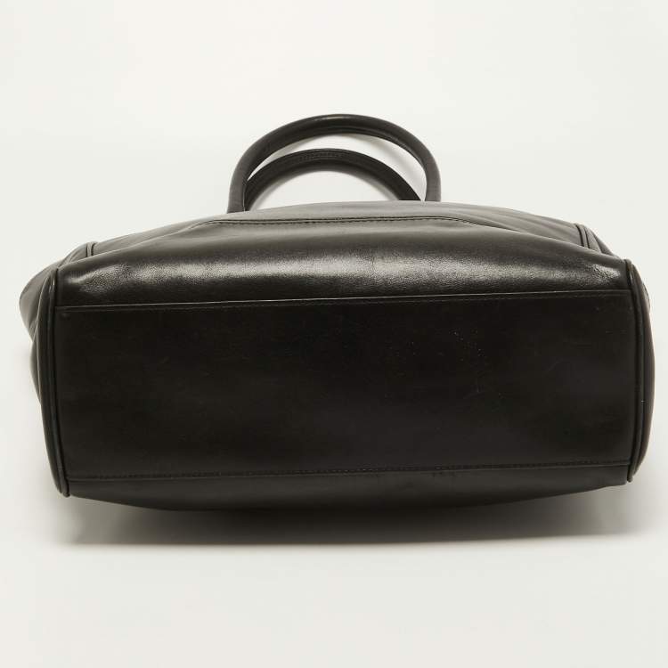 Pre Owned Coach Black Leather Tanner Tote