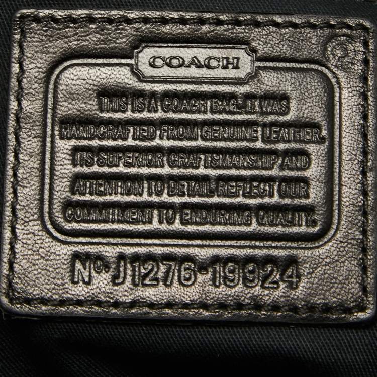 Pre Owned Coach Black Leather Tanner Tote