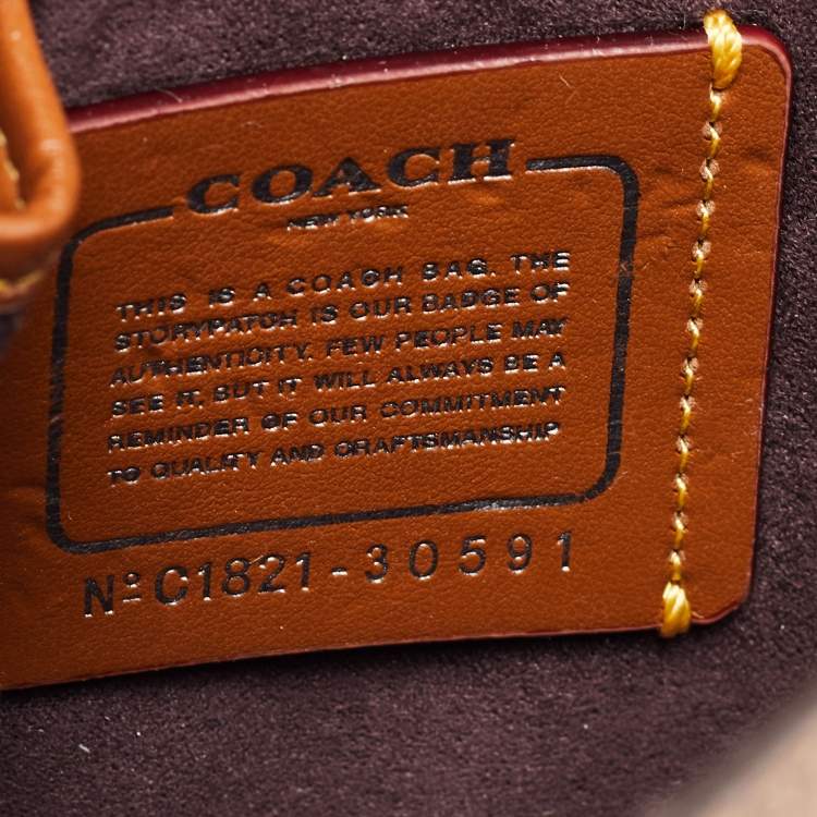Pre Owned Coach Tri Color Signature Coated Canvas and Leather Madison Shoulder Bag
