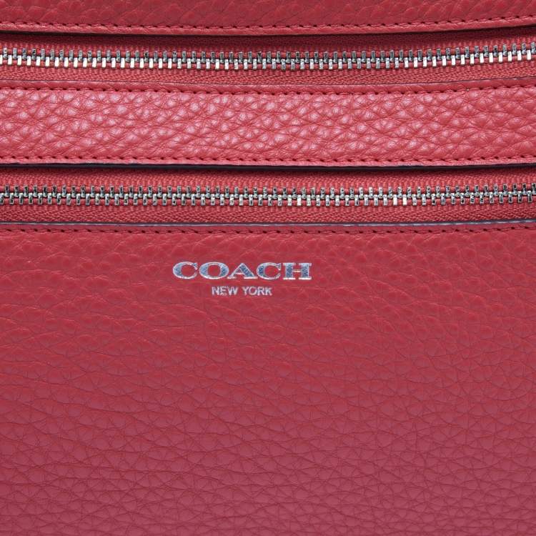 مملوكة مسبقًا Coach Red Leather Wristlet Clutch