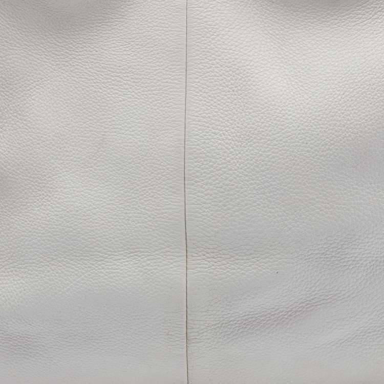 Pre Owned Coach Cream Leather Phoebe Shoulder Bag