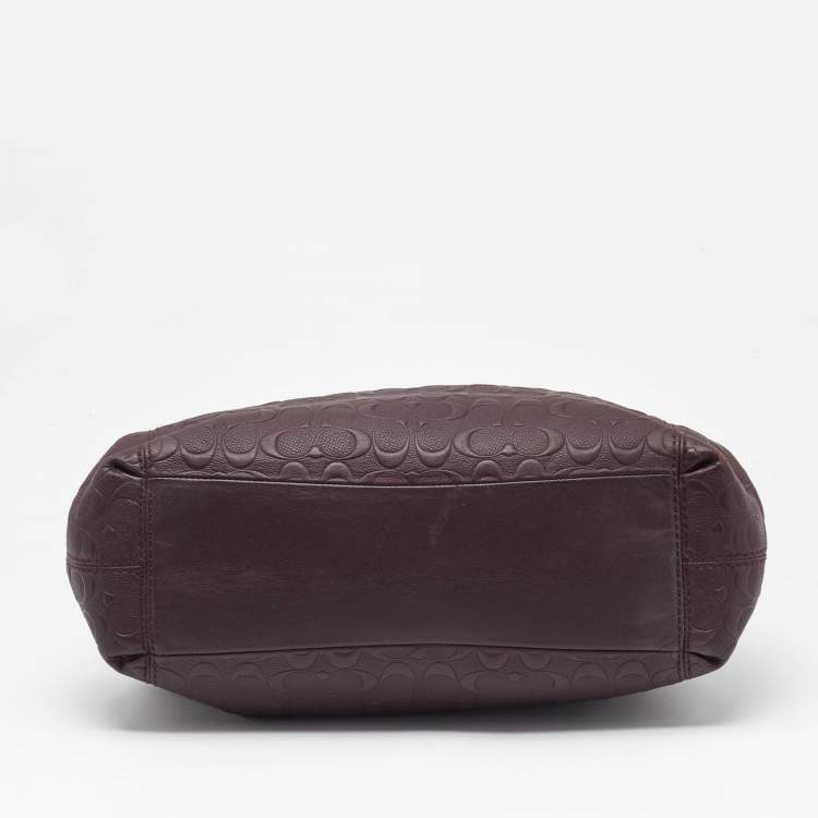 مملوكة مسبقًا Coach Dark Purple Leather Lexy Shoulder Bag