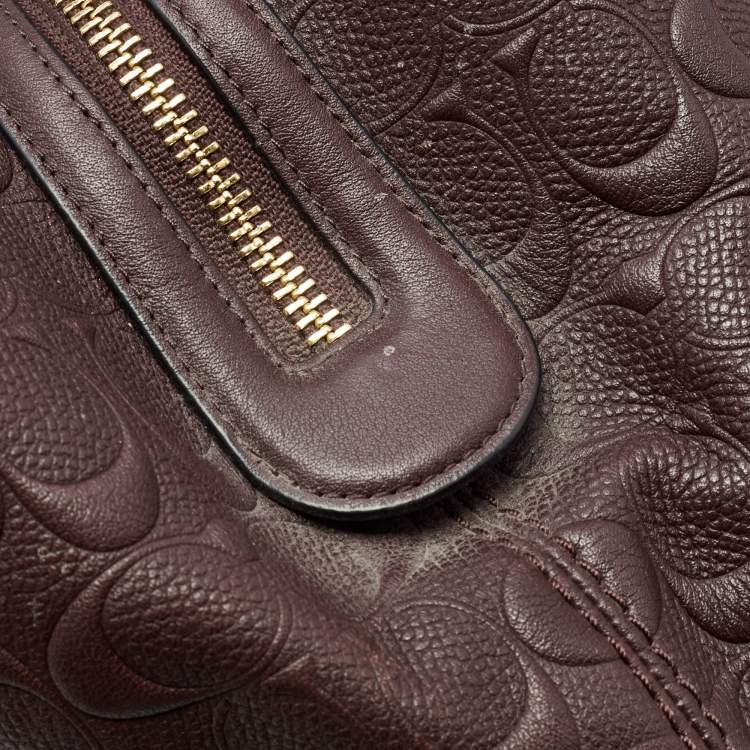 مملوكة مسبقًا Coach Dark Purple Leather Lexy Shoulder Bag